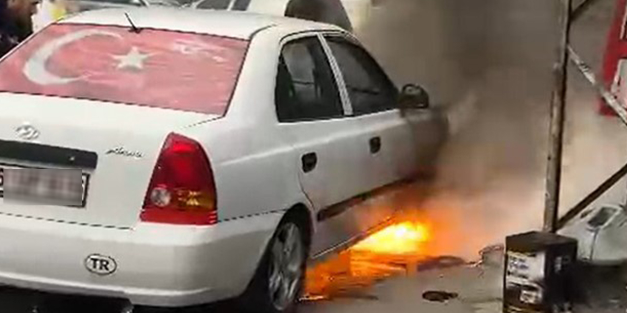 Eskişehir’de otomobil bir anda alev topuna döndü