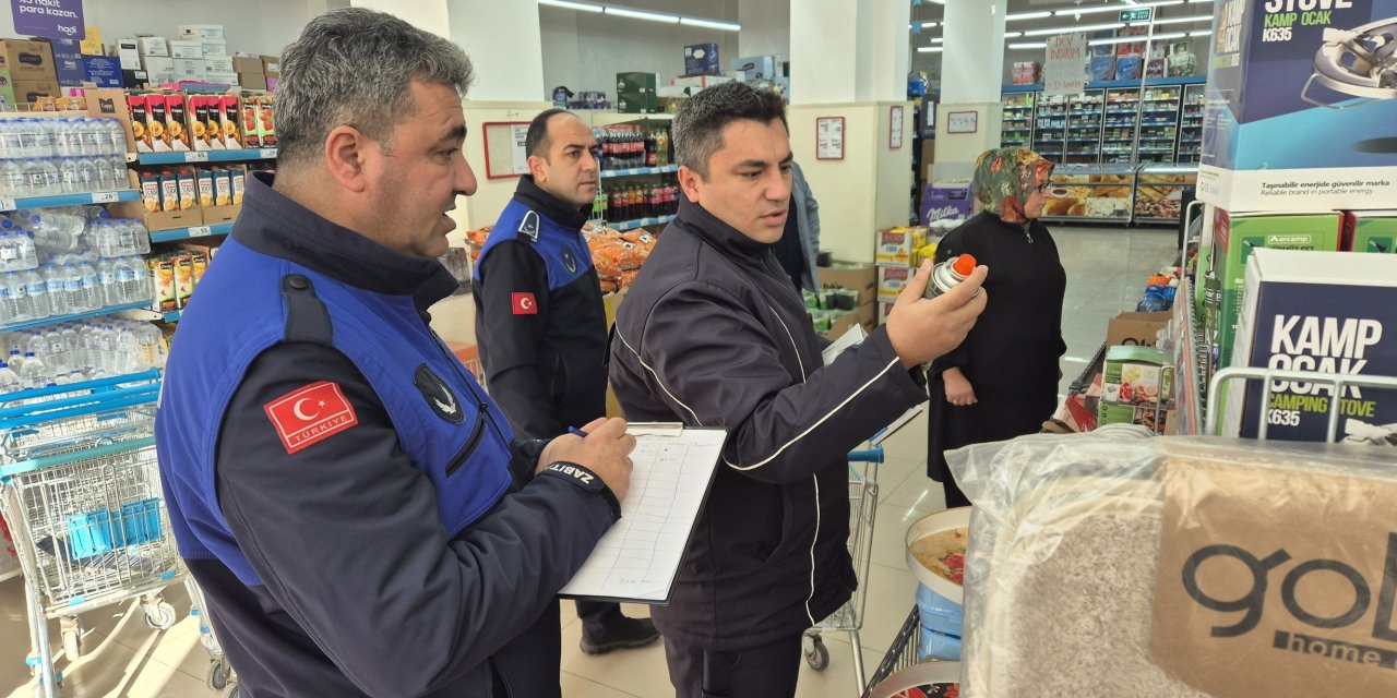 Zabıtadan zincir marketlere sıkı denetim