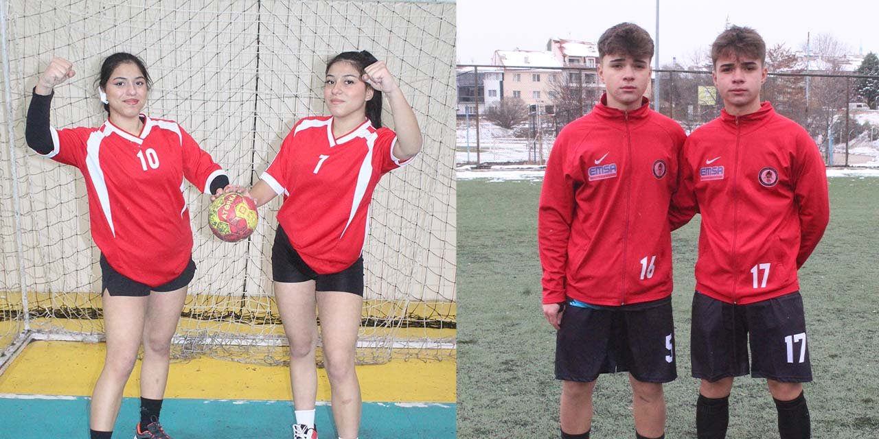 İkiz sporcular dikkat çekiyor