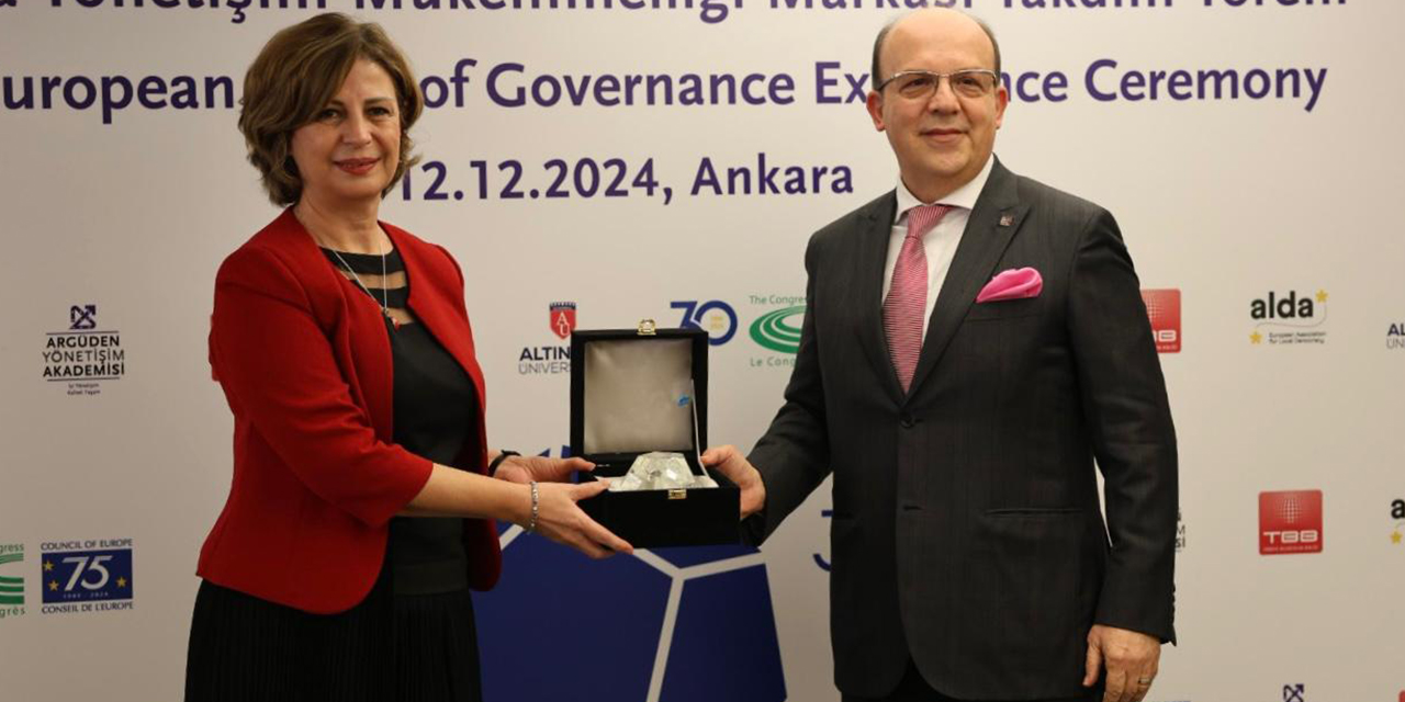 Büyükşehir'e “Avrupa Yönetişim Mükemmelliği Markası” ödülü!