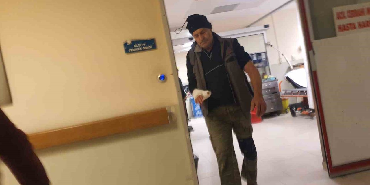 Spiral makinesi ile elini kesti