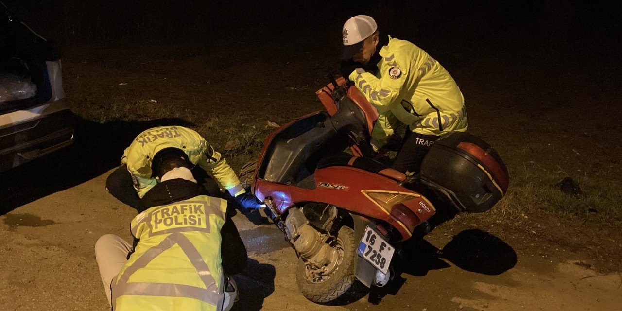 Polisler çalıntı motosikletle seyreden sürücüyü yakaladı