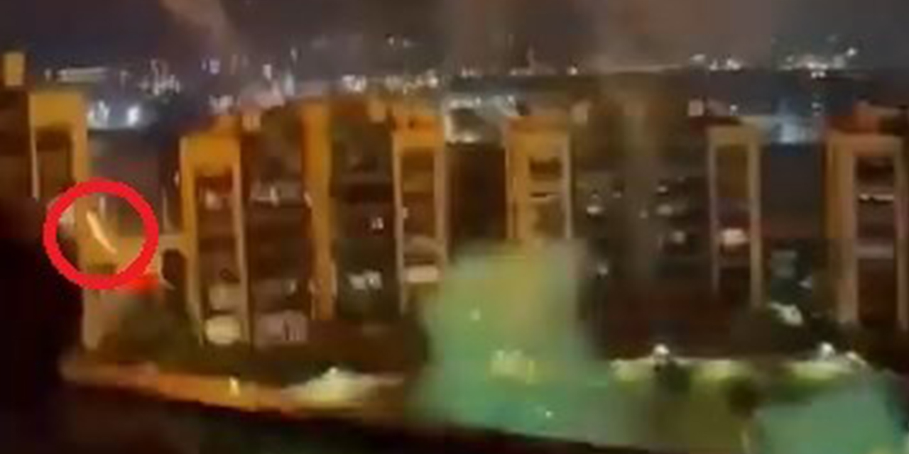 Havai fişekler balkonlarda oturanların üzerinde patladı
