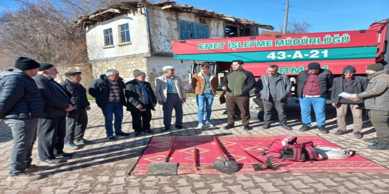 Orman yangınlarına karşı köylüler bilgilendirildi