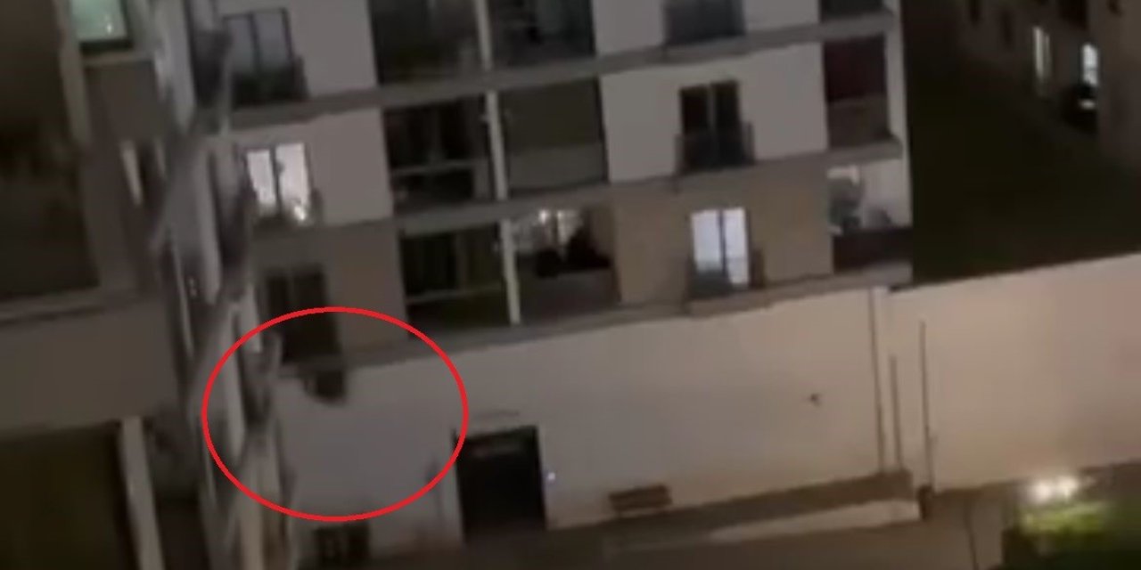 Sinir krizi geçirince site sakinleri neye uğradığını şaşırdı
