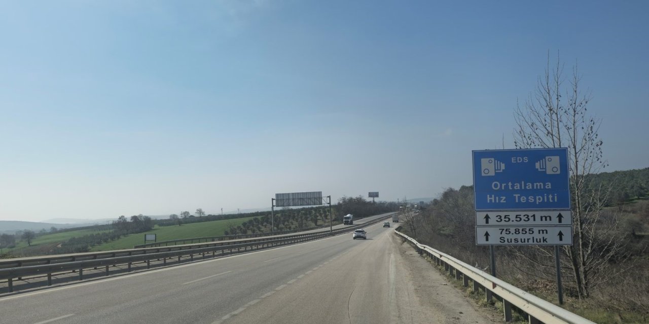 Eskişehir - Bursa yolunda hız tespiti denetimi