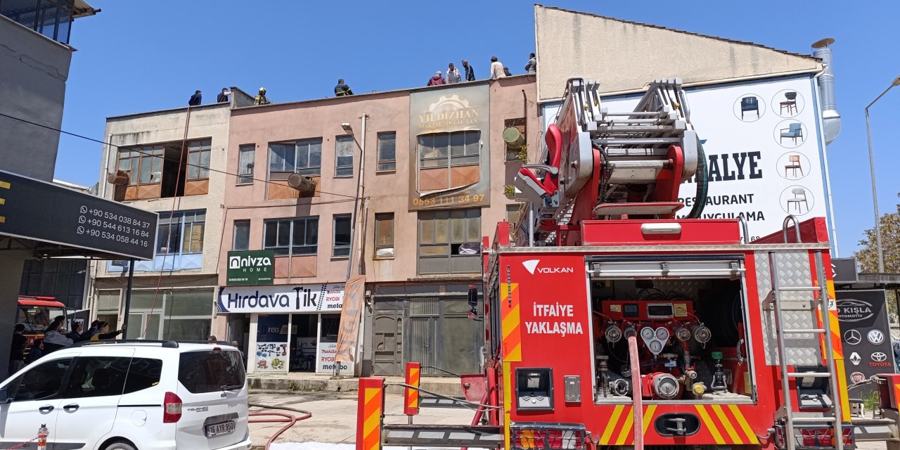 Bursa'da çıkan yangın panik yarattı