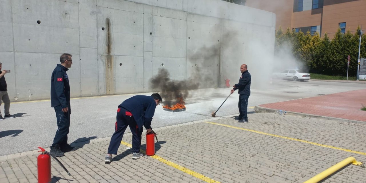Eskişehir Şehir Hastanesi'nde tatbikat yapıldı