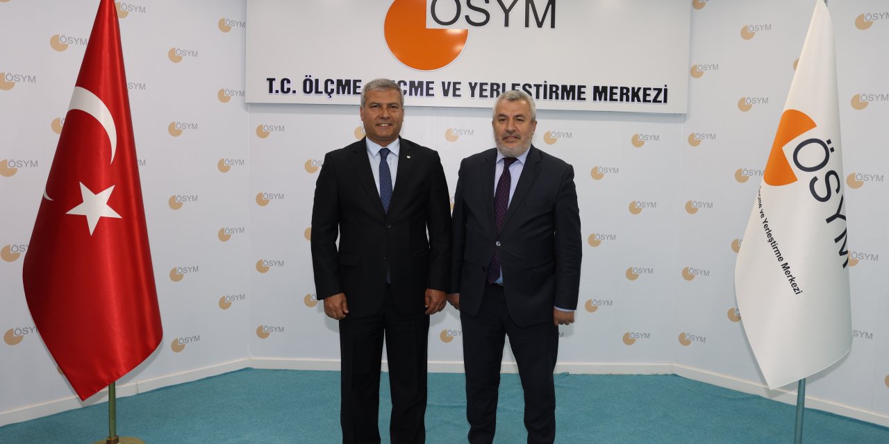 Rektör Adıgüzel ÖSYM Başkanı Ersoy’u ziyaret etti