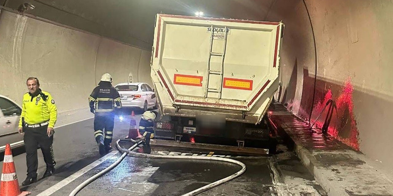 Sakarya-Eskişehir karayolunda yangın paniği!