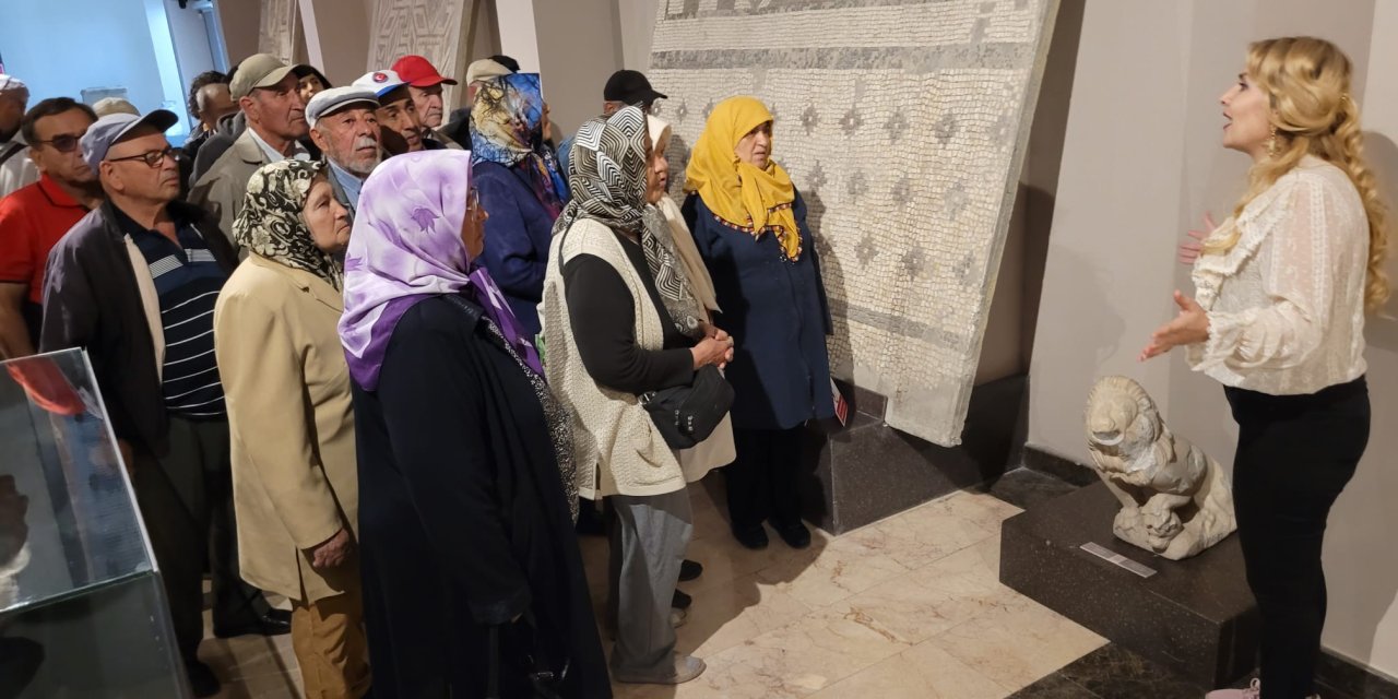 Koca Çınar Yaşam Merkezi'nden Eti Arkeoloji Müzesi’ne ziyaret