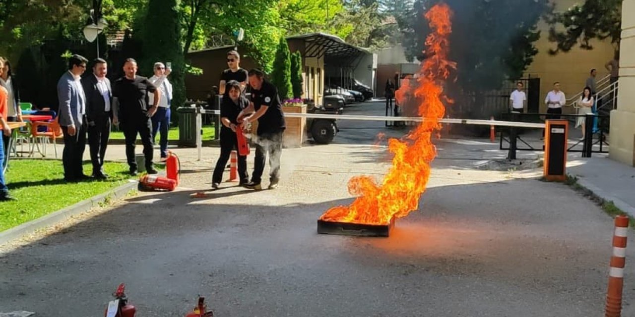 Eskişehir Valiliği'nden yangın farkındalık eğitimi