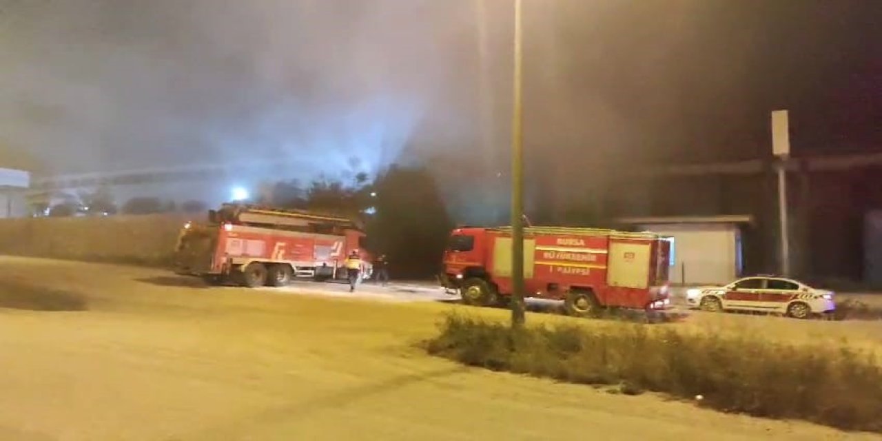 Bursa'da yangın panik yarattı