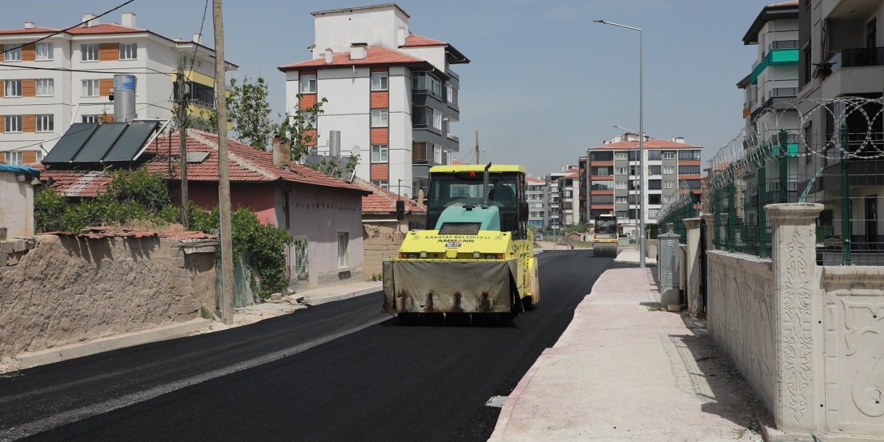 Konya’da Erenler ve Mengene mahallelerine sıcak asfalt