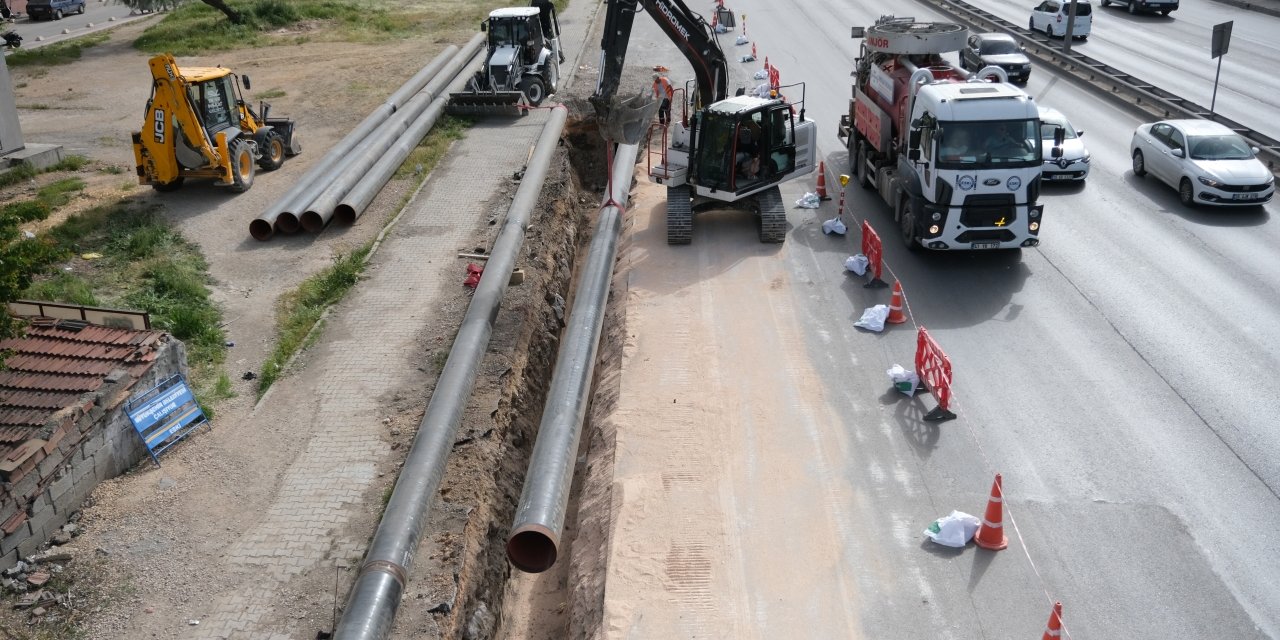 Büyükşehir'den içme suyu isale hattında kapsamlı çalışma