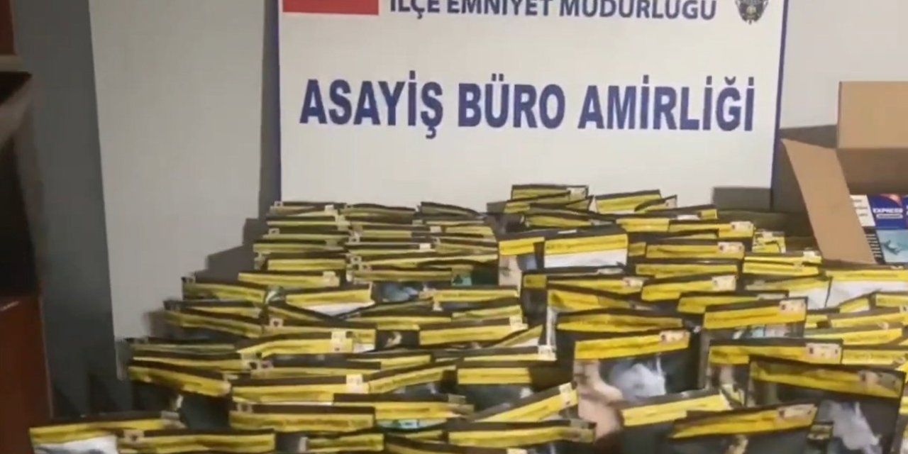 Kütahya'da kaçak tütün operasyonu