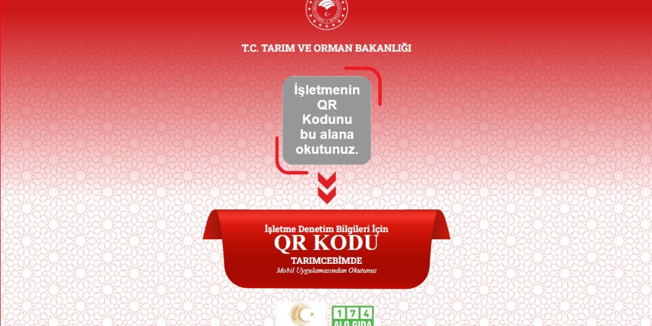 Gıda işletmelerinde “Karekod Uygulaması” zorunlu hale getirildi