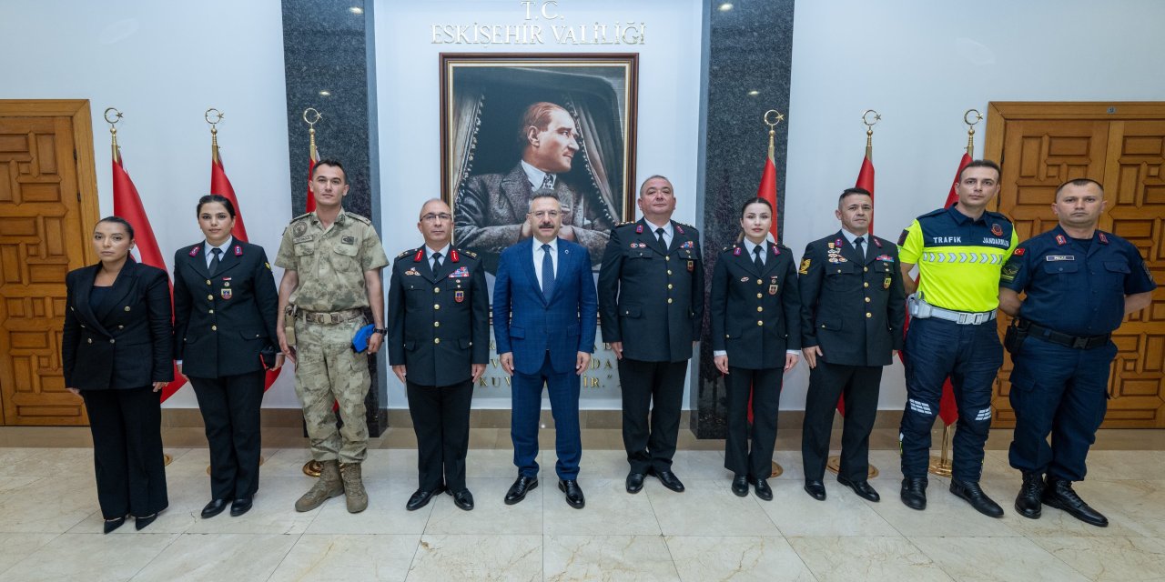 Tuğgeneral Erhan Demir'den Vali Aksoy'a ziyaret
