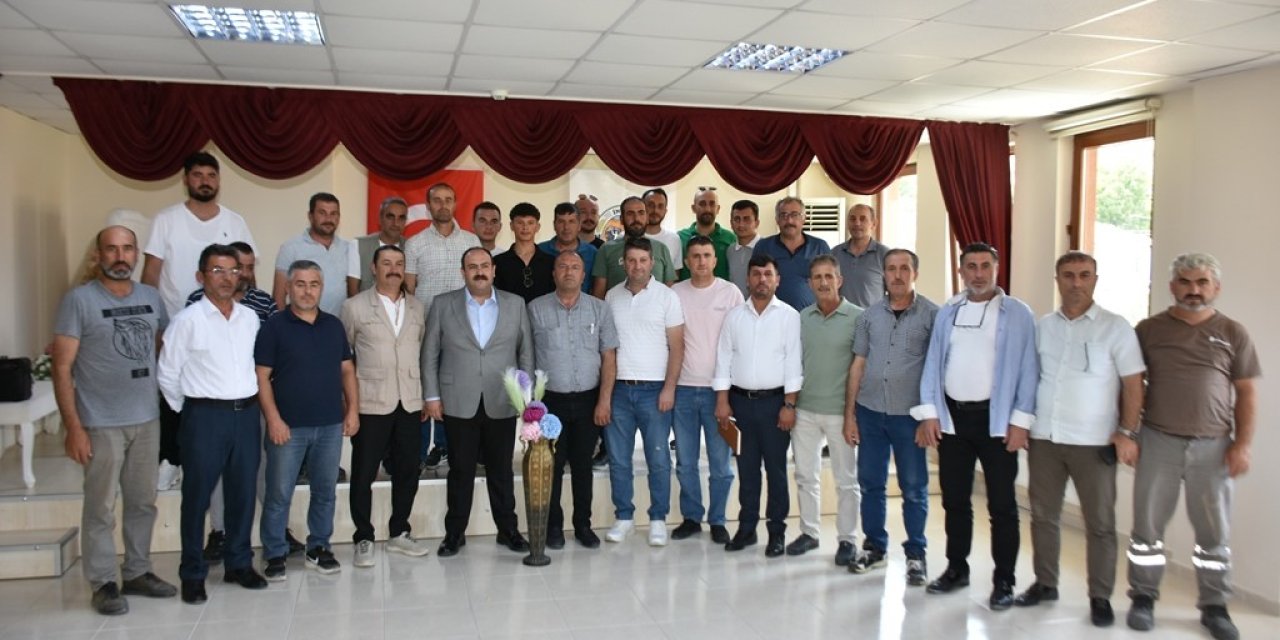 Oklubalı sakinlerinden İnönü Belediyesi'ne ziyaret
