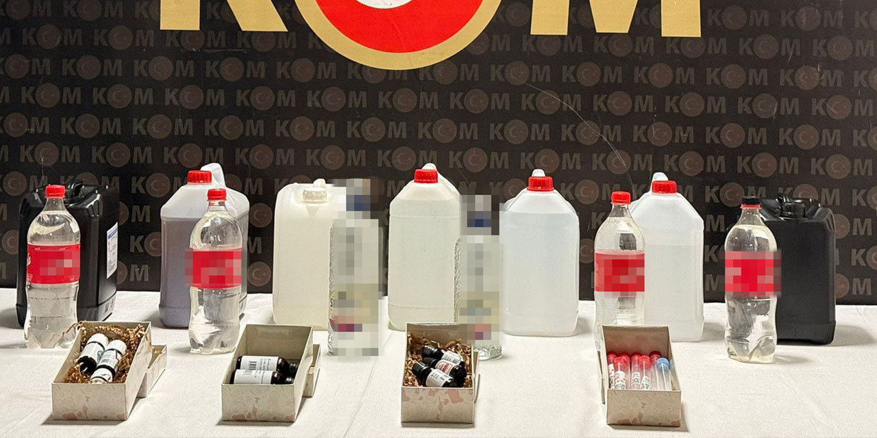 Polisler sahte alkol üretimini ortaya çıkardı