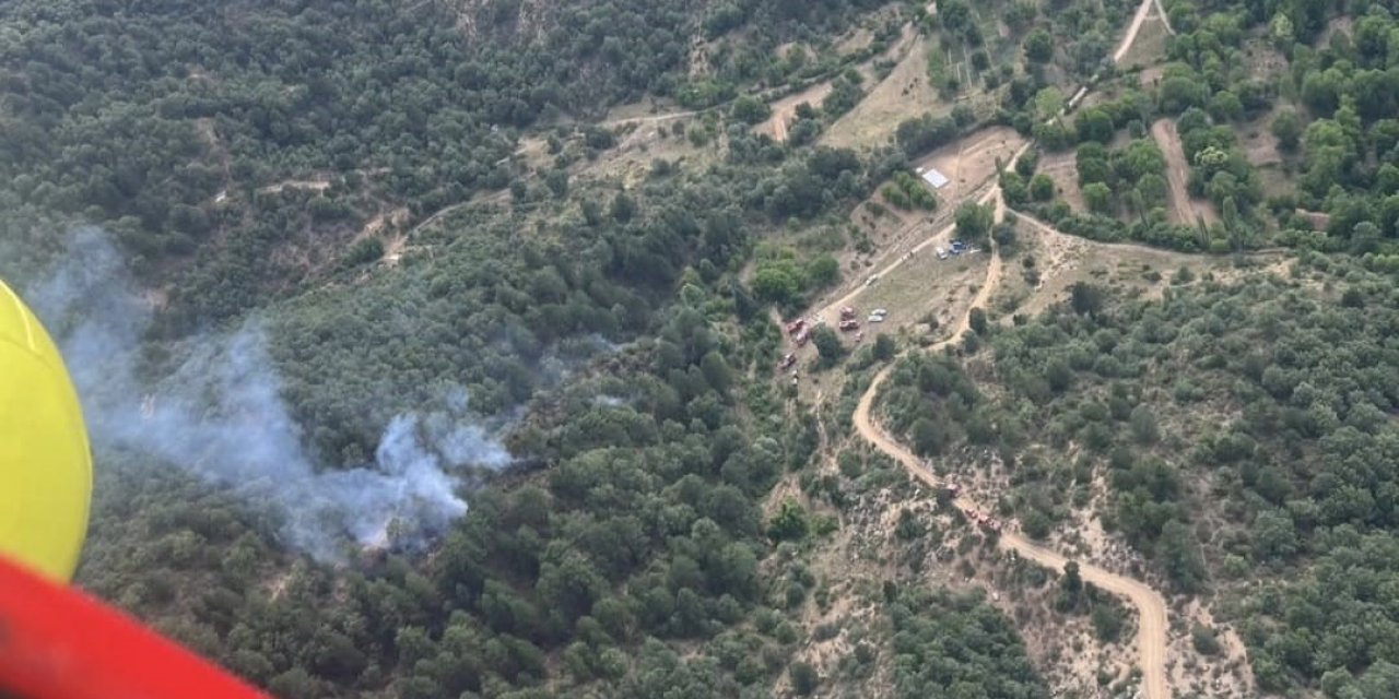Kütahya'da orman yangını kısa sürede söndürüldü