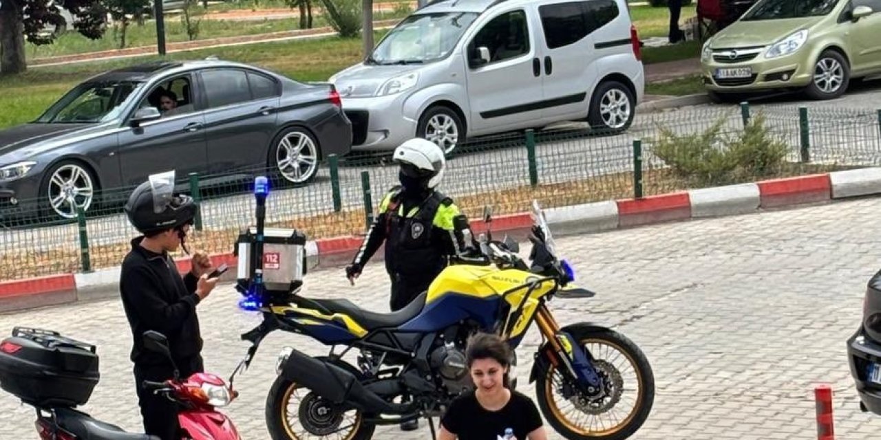 "Polis ekiplerimiz kimliğini unutan öğrenciyi sınava yetiştirdi"