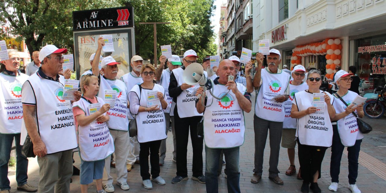 Emekliler adaletli gelir dağılımı istiyor