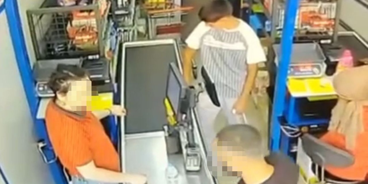 Bursa'da kasadaki gerginlik yumruklu kavgaya dönüştü