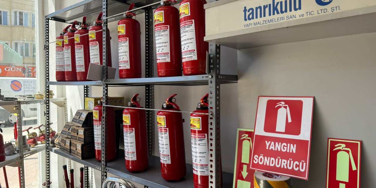 Eskişehir'de yangın tüplerine talep arttı