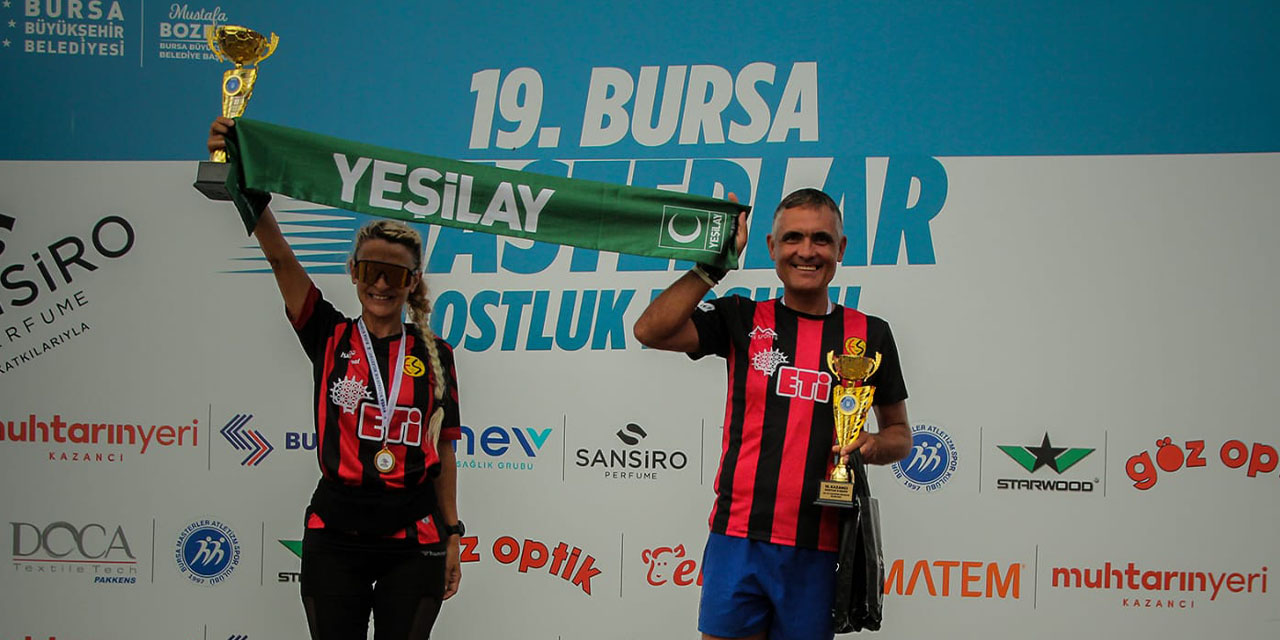 Dostluk Koşusu'nda Eskişehir farkı! Bahar Sezer ve Cenk Algın’dan derece