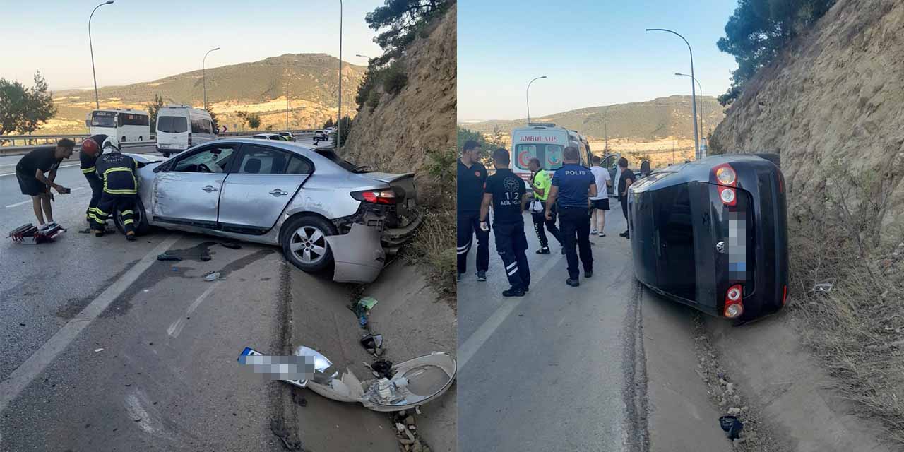Eskişehir yolunda kaza üstüne kaza: 2 yaralı