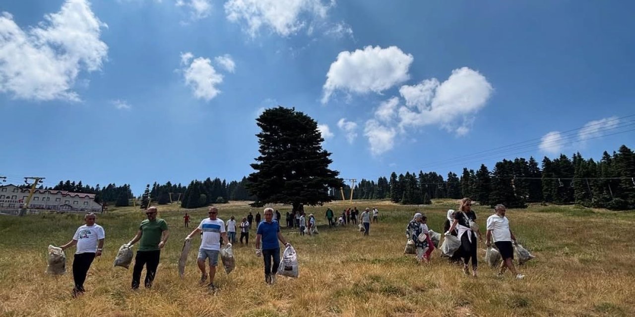 Uludağ’da yangına karşı temizlik seferberliği