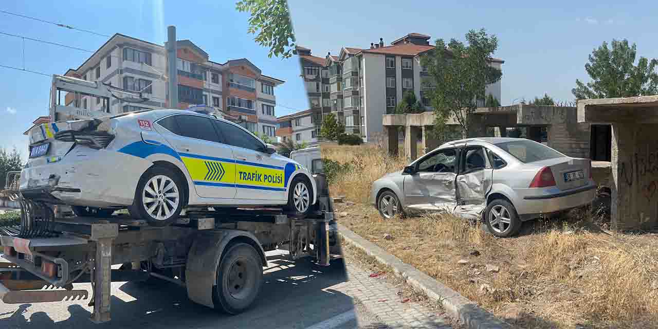 Eskişehir’de peş peşe şoke eden kazalar: 1'i polis 3 kişi yaralandı
