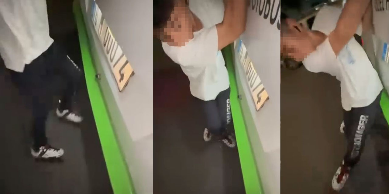 Ayaklarında patenlerle seyir halindeki otobüse tutundular