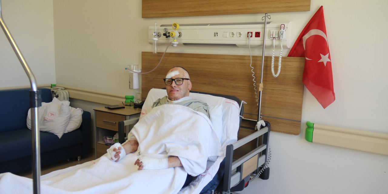 Yüksek elektrik gerilimine kapılan adam Eskişehir’de umut buldu