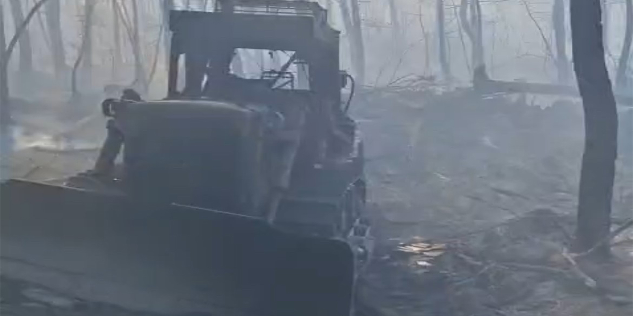 Eyüp Dereli'nin küle dönen iş makinası görüntülendi