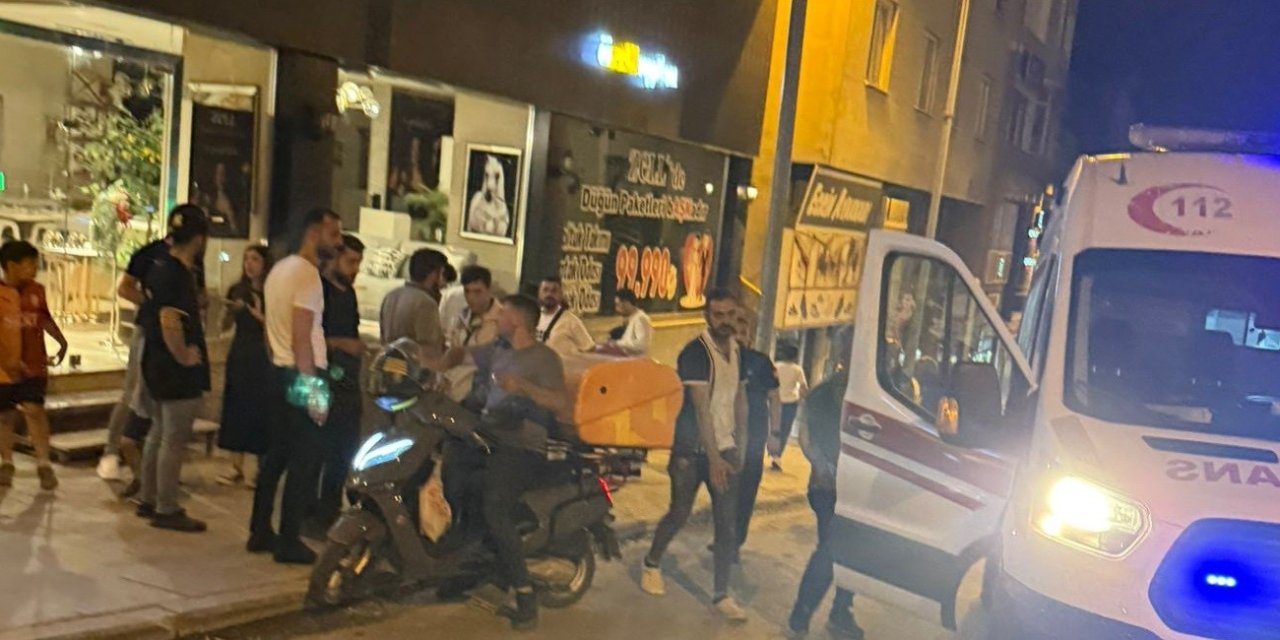 Motorlu bisiklet işyerinini duvarına saplandı