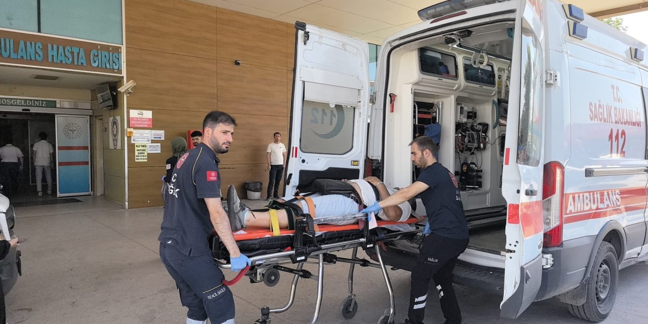 Kontrolden çıkan otomobil şarampole yuvarlandı