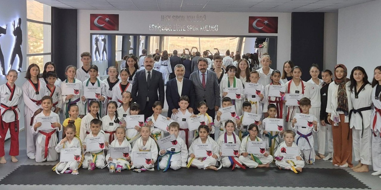 HKY Spor Kulübü'nden kuşak terfi töreni