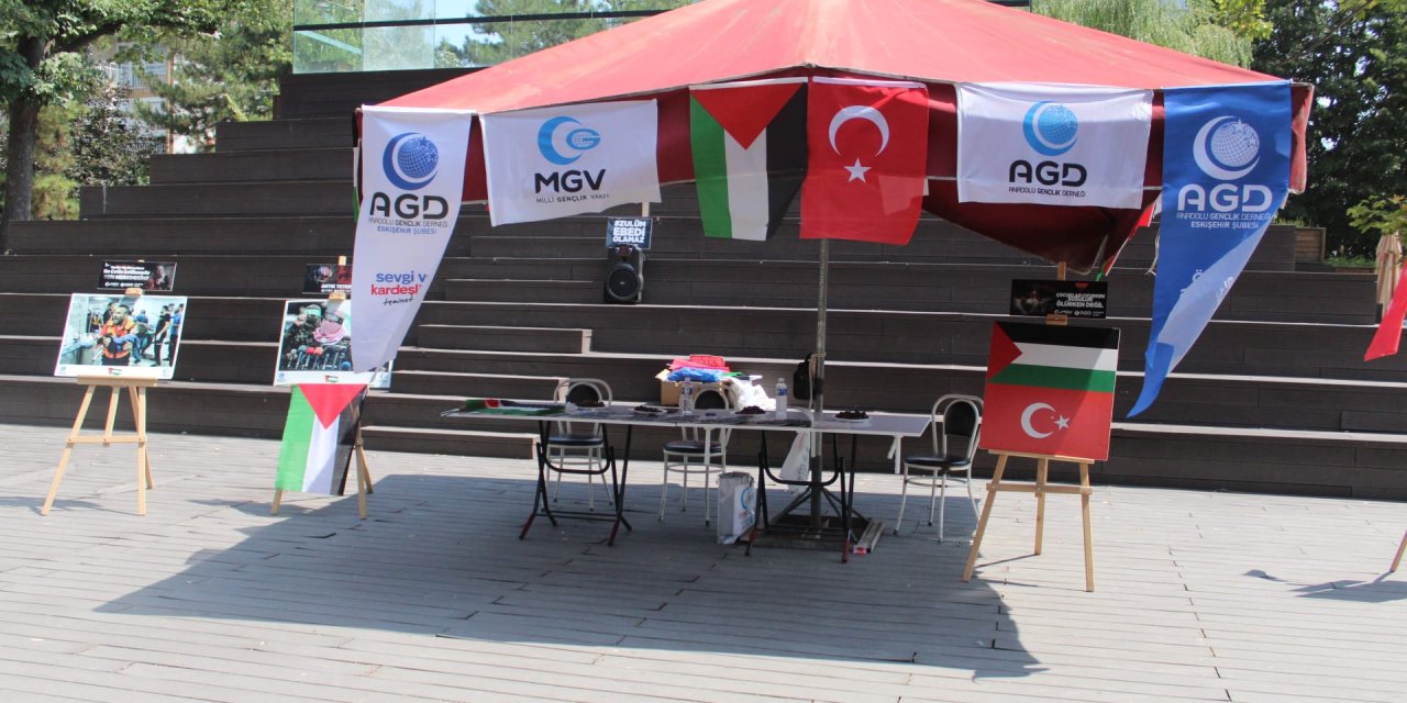 Hamamyolu’nda Gazze için nöbet