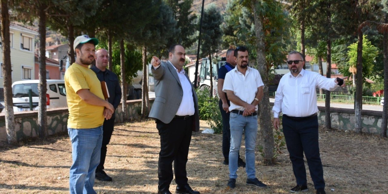 İnönü'de parklar yenileniyor