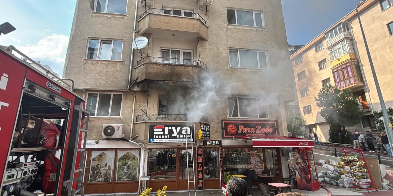Bolu'da çıkan yangın panik yarattı