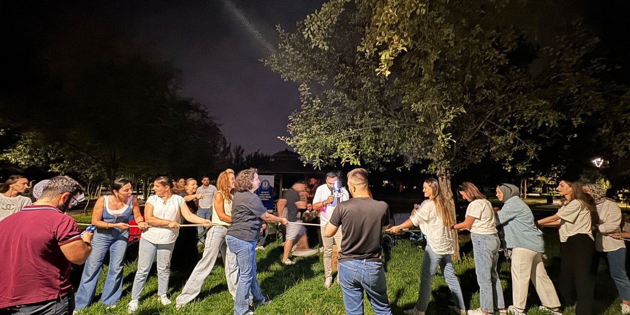 Eskişehir'de sağlık emekçileri stres attı
