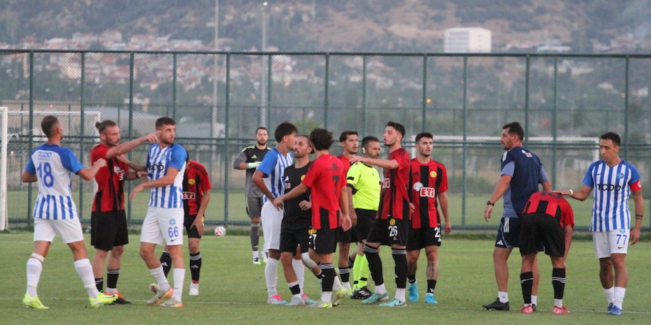 Eskişehirspor maçında gergin anlar
