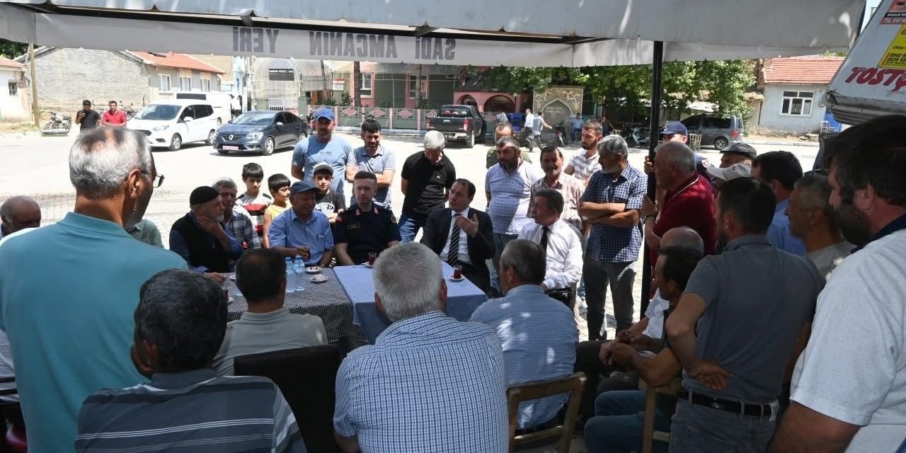 Kaymakam Türker, vatandaşların taleplerini dinledi