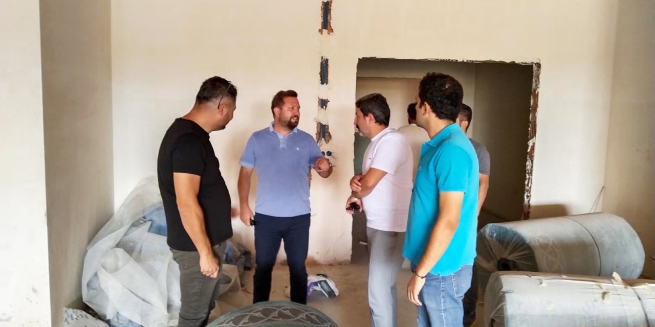Tabtuk Emre Kız Öğrenci Yurdu inşaatında inceleme yapıldı