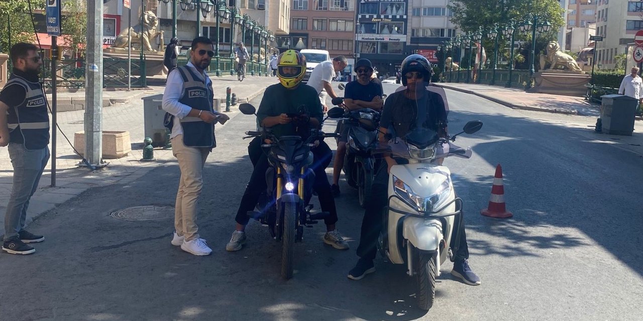 Eskişehir'de motosiklet denetimi
