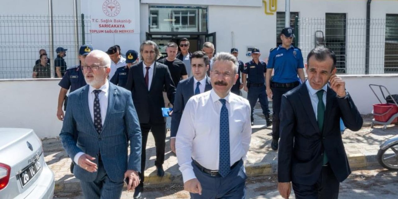 Vali Aksoy, Sarıcakaya'da sağlık tesislerini ziyaret etti