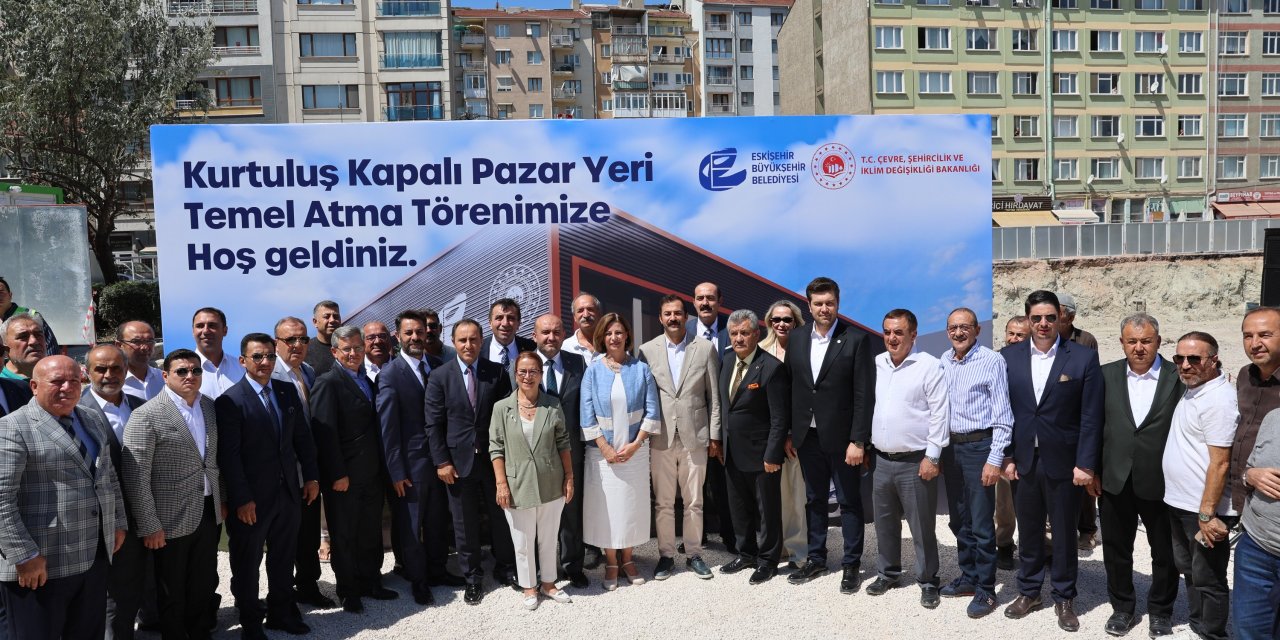 Kurtuluş Kapalı Pazar Yeri'nin temel atma töreni gerçekleştirildi