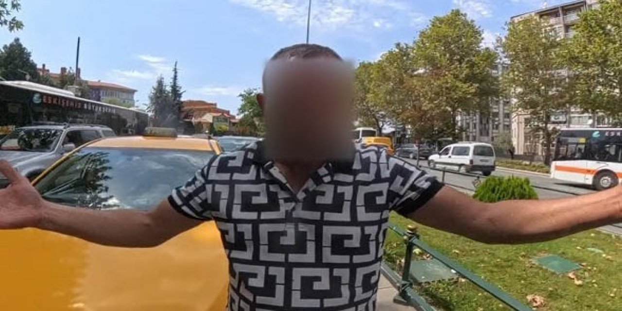 Taksici ve kurye arasında kavga